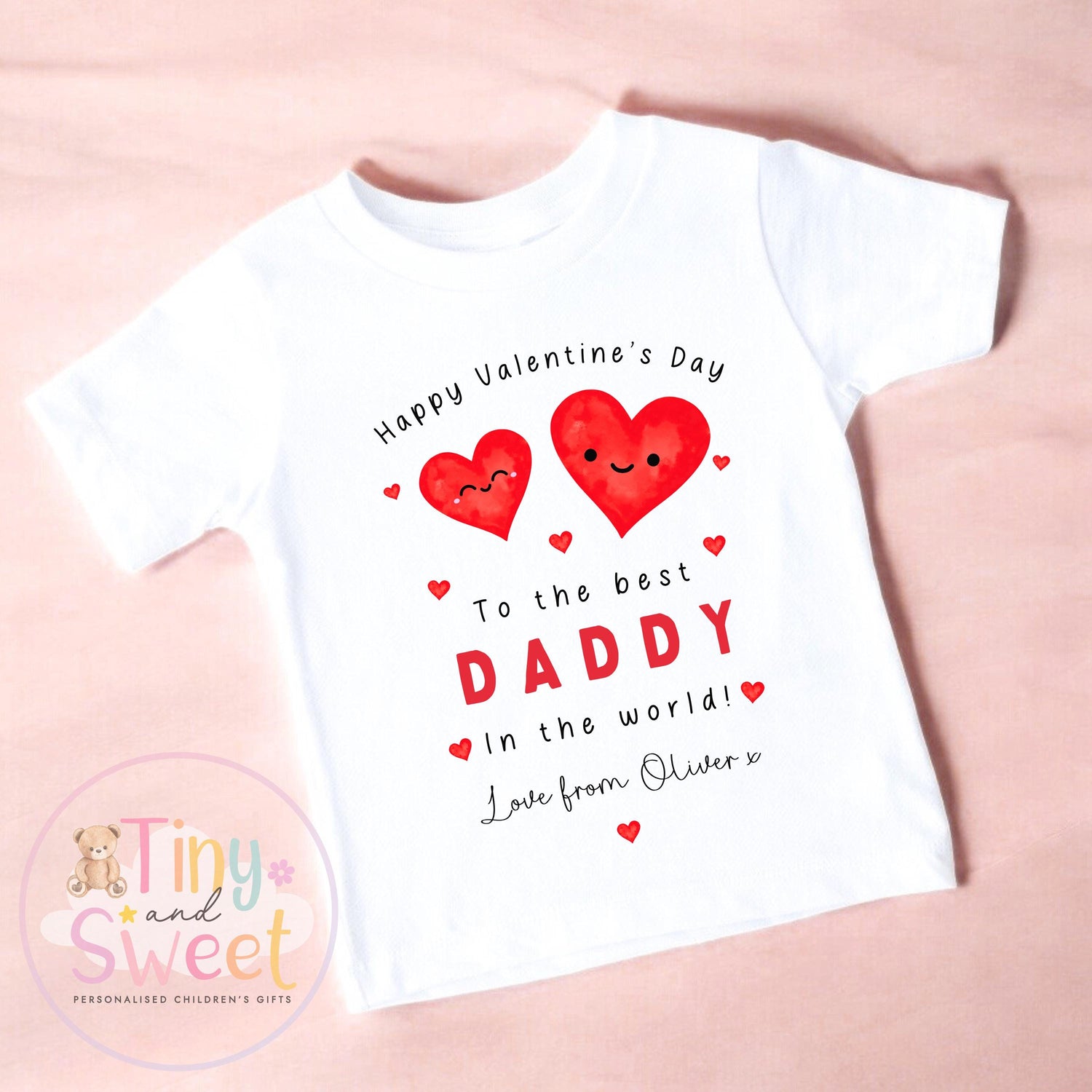 Valentines Day babygrow, 1st valentines day sleepsuit, 1st Valentines, New Baby Gift, Daddy Mummy Valentines