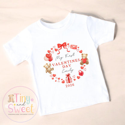My First Valentines Day babygrow, 1st valentines day sleepsuit, 1st Valentines as My Daddy, New Dad Gift, Daddy Valentines