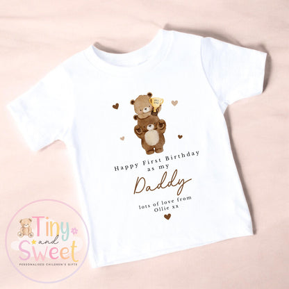 Happy Birthday Daddy, 1st Birthday as My Daddy, New Dad Gift, Dad Birthday, Daddy Birthday, Sleepsuit Babygrow Bodysuit Dad Birthday