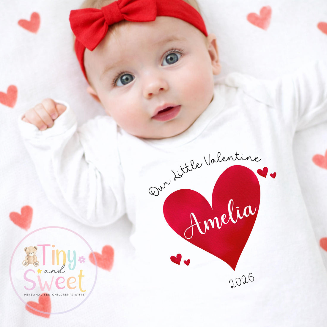 My First Valentines Day babygrow, 1st valentines day sleepsuit, 1st Valentines as My Daddy, New Dad Gift, Daddy Valentines