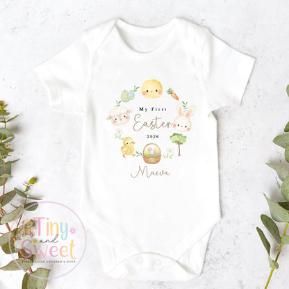 My First Easter Babygrow, Cotton Sleepsuit