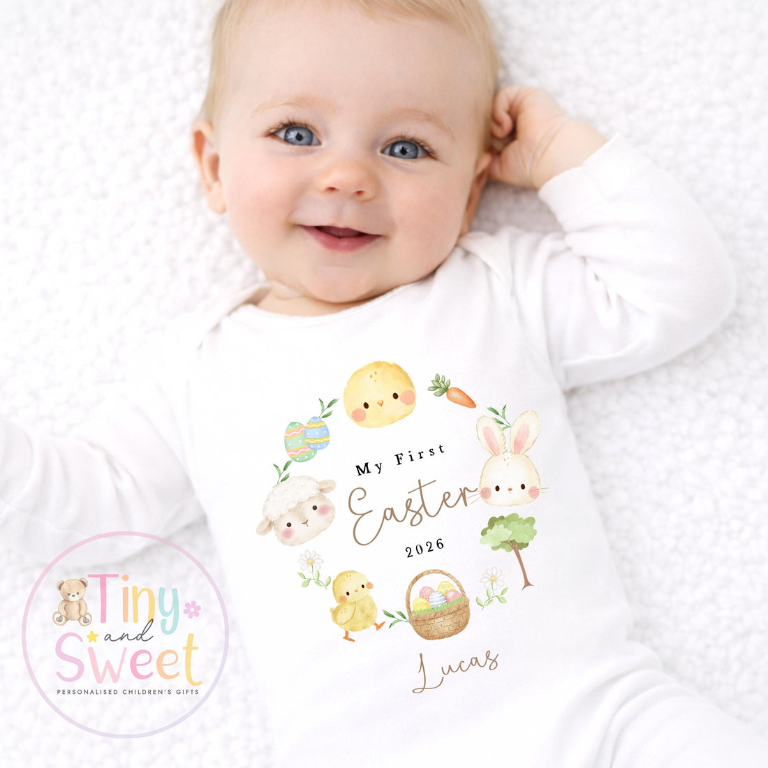 My First Easter T-Shirt, Baby Sleepsuit, Easter Outfit