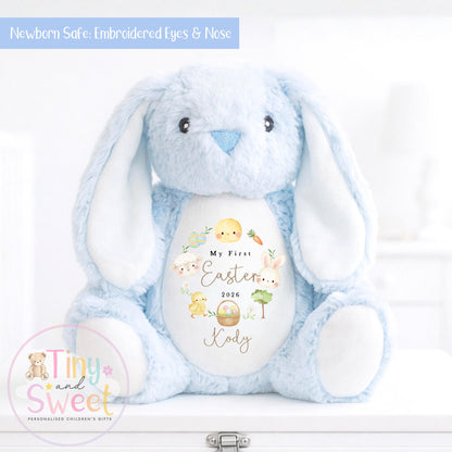 Personalized Easter Bunny Toy, My First Easter Gift, Soft Keepsake