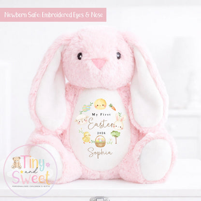 Personalized Easter Bunny Toy, My First Easter Gift, Soft Keepsake