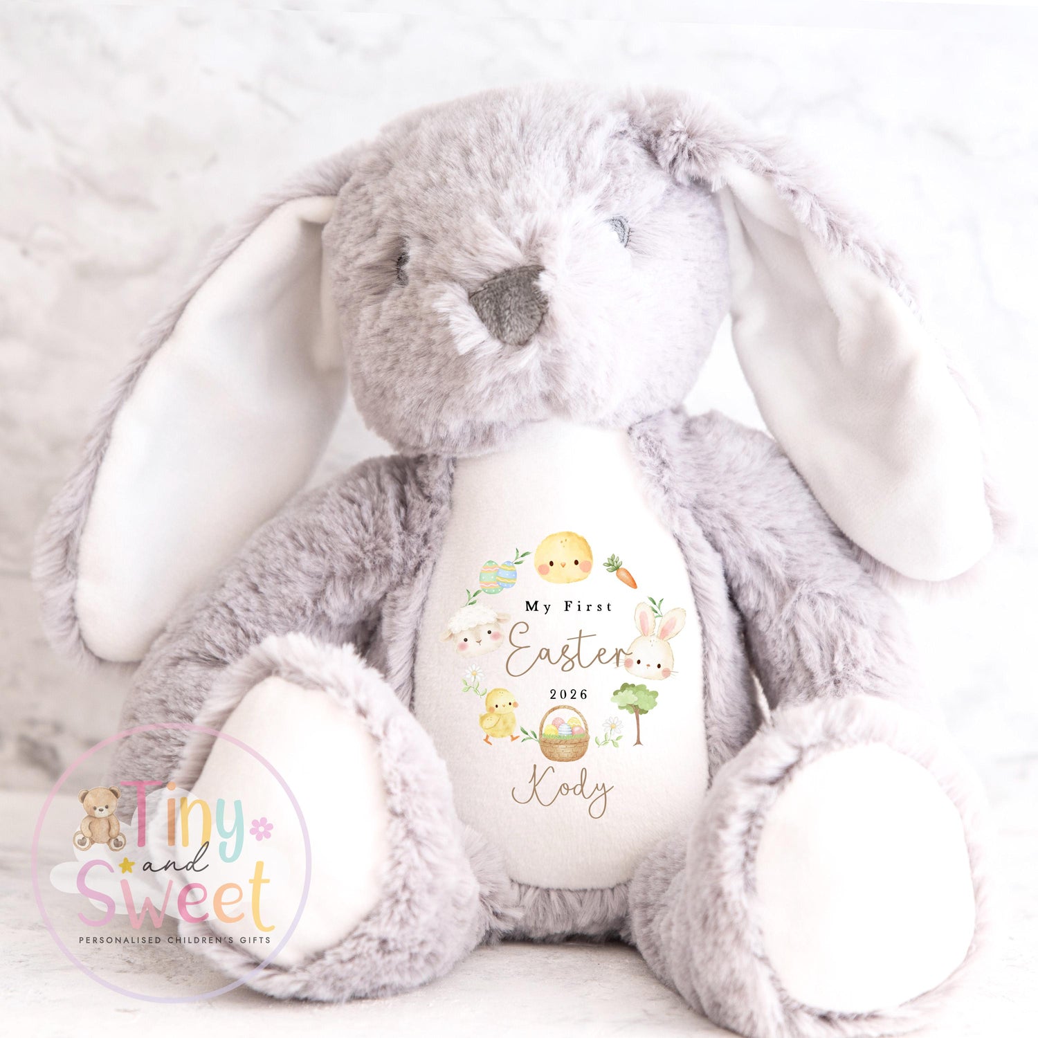 Personalized Easter Bunny Toy, My First Easter Gift, Soft Keepsake