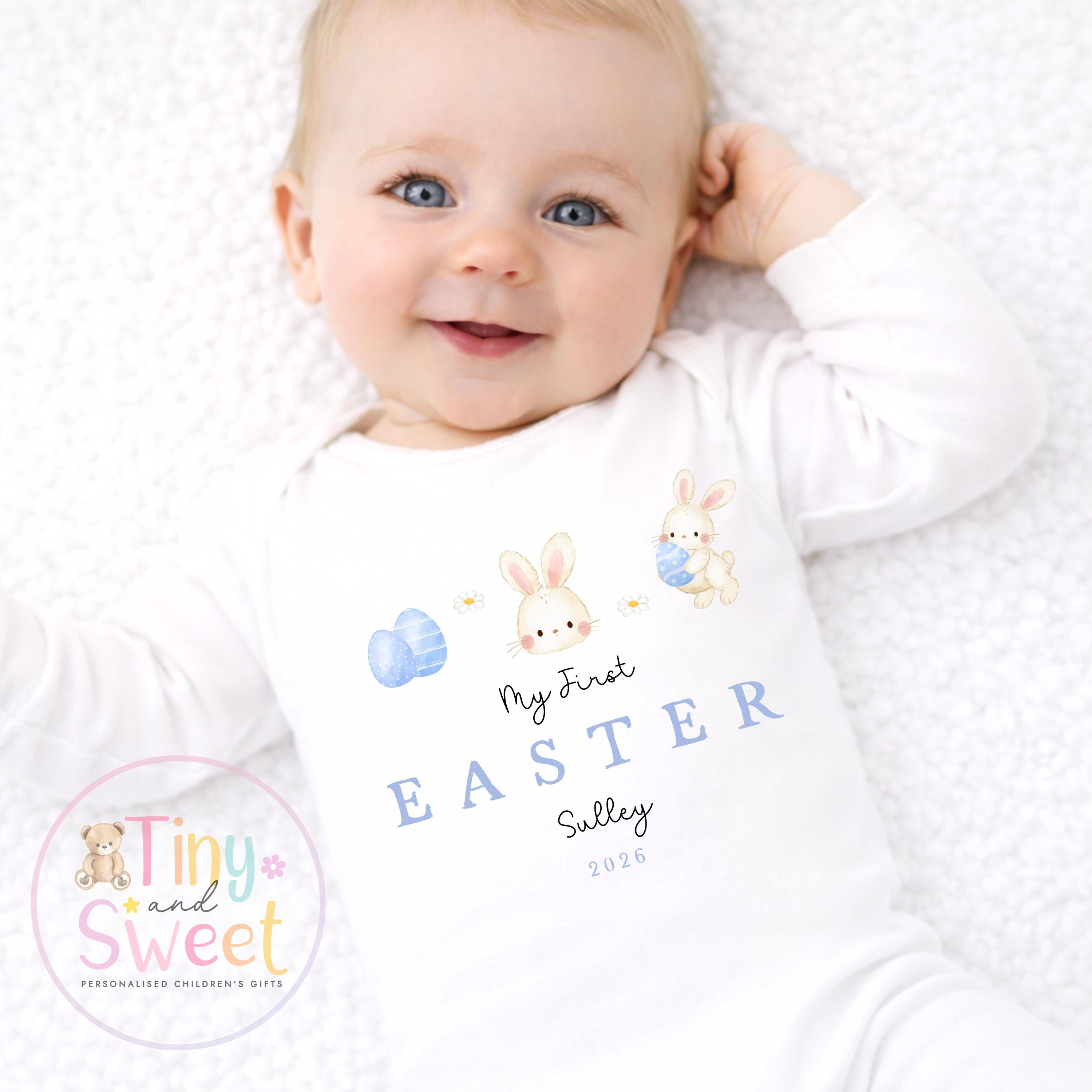 My First Easter Baby T-Shirt, Bunny Outfit - Sleepsuit, Vest or Bib