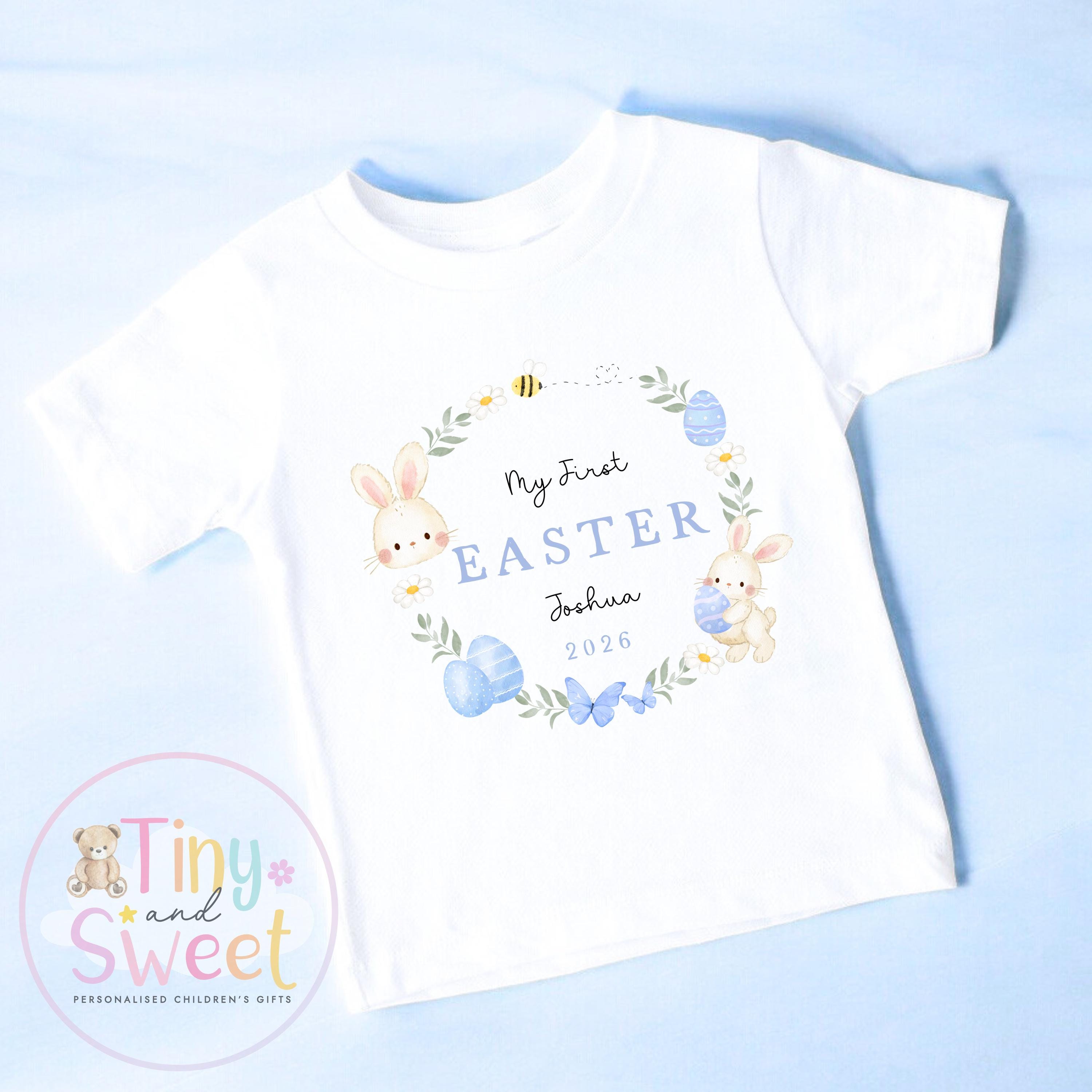 My First Easter Babygrow, Bunny Sleepsuit, New Baby Gift, 1st Easter Outfit, 100% Cotton