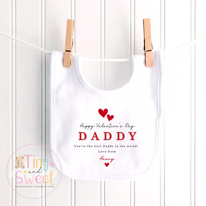 Valentines Day babygrow, 1st valentines day sleepsuit, 1st Valentines, New Baby Gift, Daddy Mummy Valentines