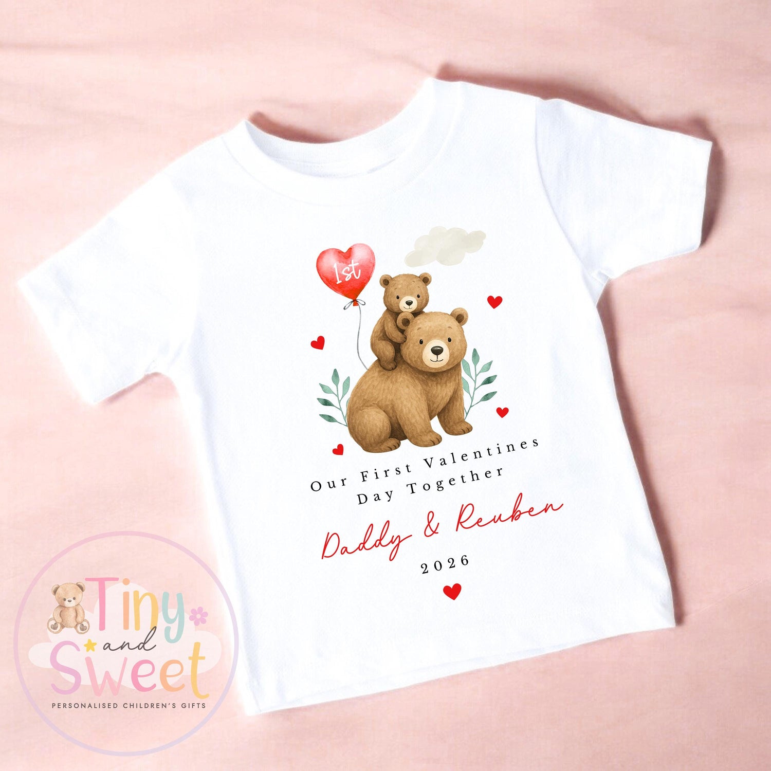 My First Valentines Day babygrow, 1st valentines day sleepsuit, 1st Valentines, New Baby Gift, Daddy Mummy Valentines
