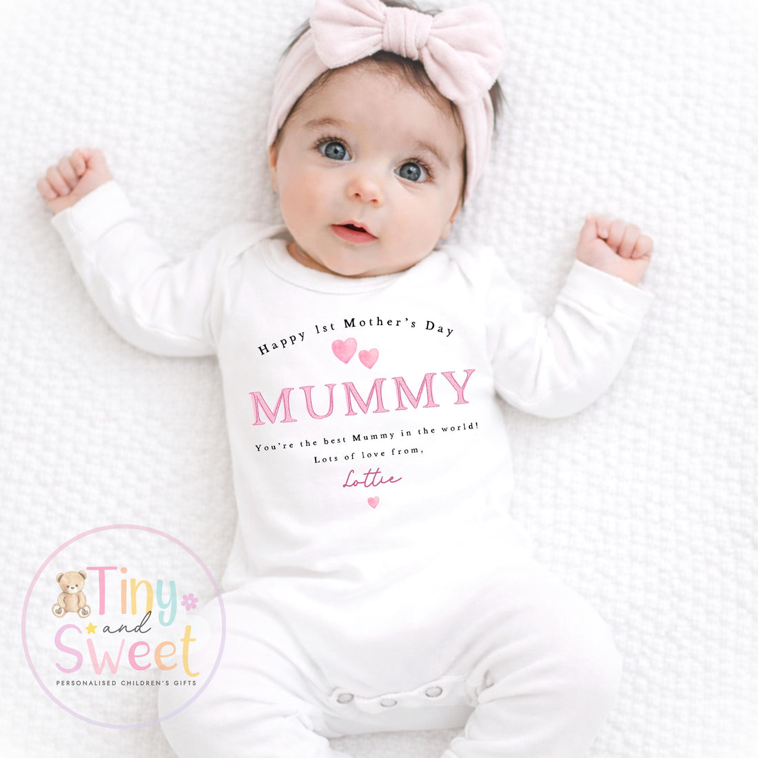 Mothers Day Sleepsuit, Mothers Day Babygrow, 1st Mothers Day as My Mummy, New Mum Gift, Mothers Day, Mum, Sleepsuit Babygrow Bodysuit