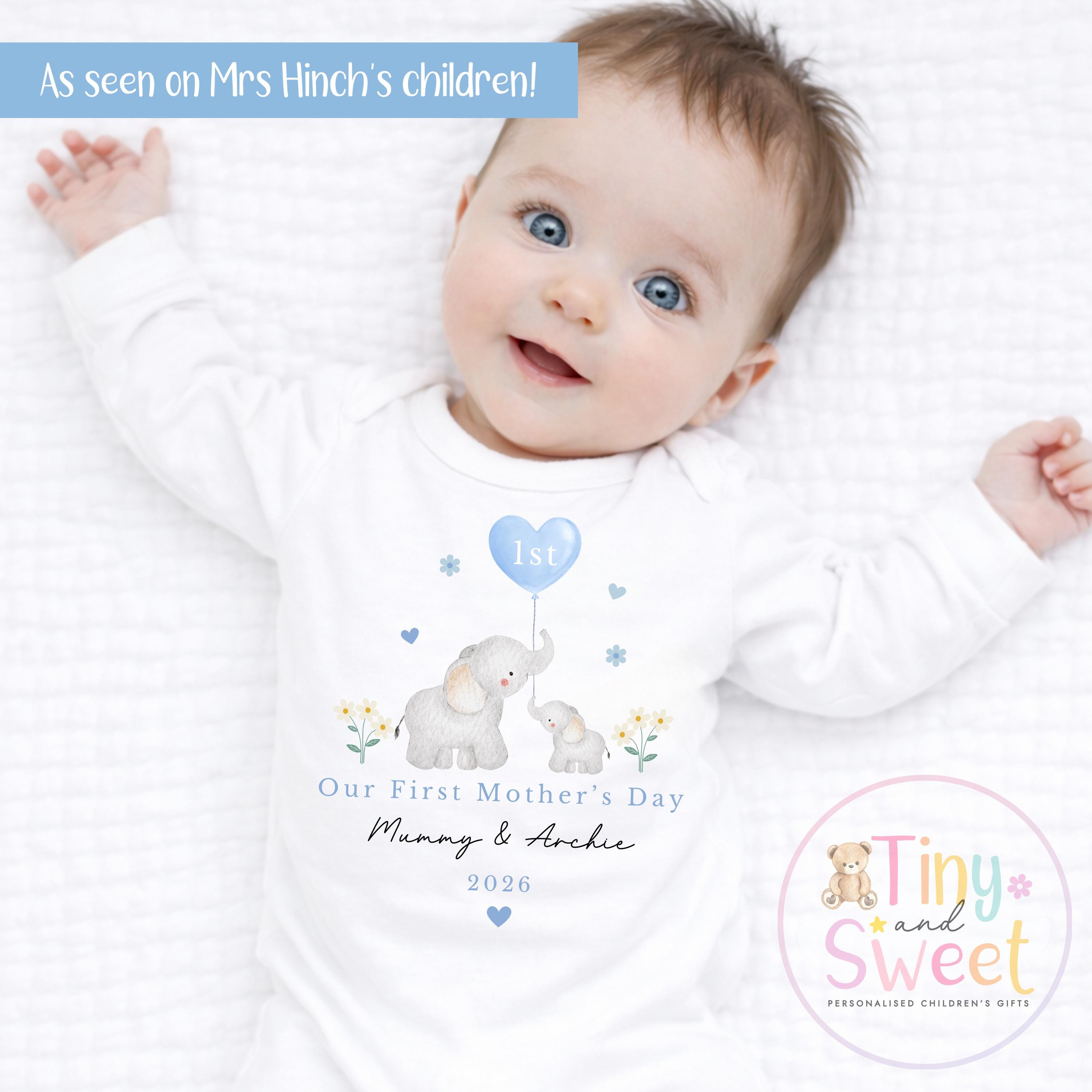 Mothers Day Sleepsuit, 1st Mothers Day as My Mummy, New Mum Gift, Mothers Day, Mum, Sleepsuit Babygrow Bodysuit Mommy Babybgrow