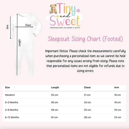 Mothers Day Sleepsuit, 1st Mothers Day as My Mummy, New Mum Gift, Mothers Day, Mum, Sleepsuit Babygrow Bodysuit Mommy Babybgrow