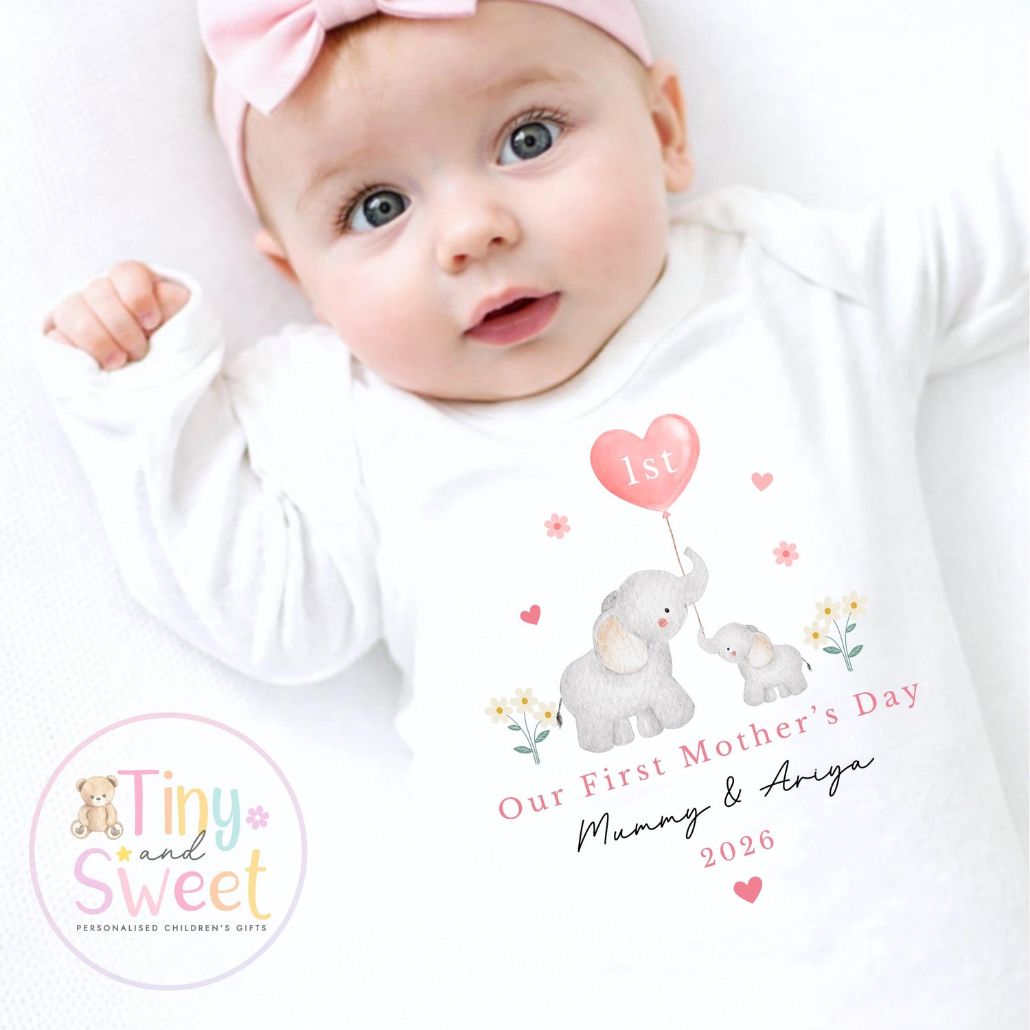 Mothers Day Sleepsuit, 1st Mothers Day as My Mummy, New Mum Gift, Mothers Day, Mum, Sleepsuit Babygrow Bodysuit Mommy Babybgrow