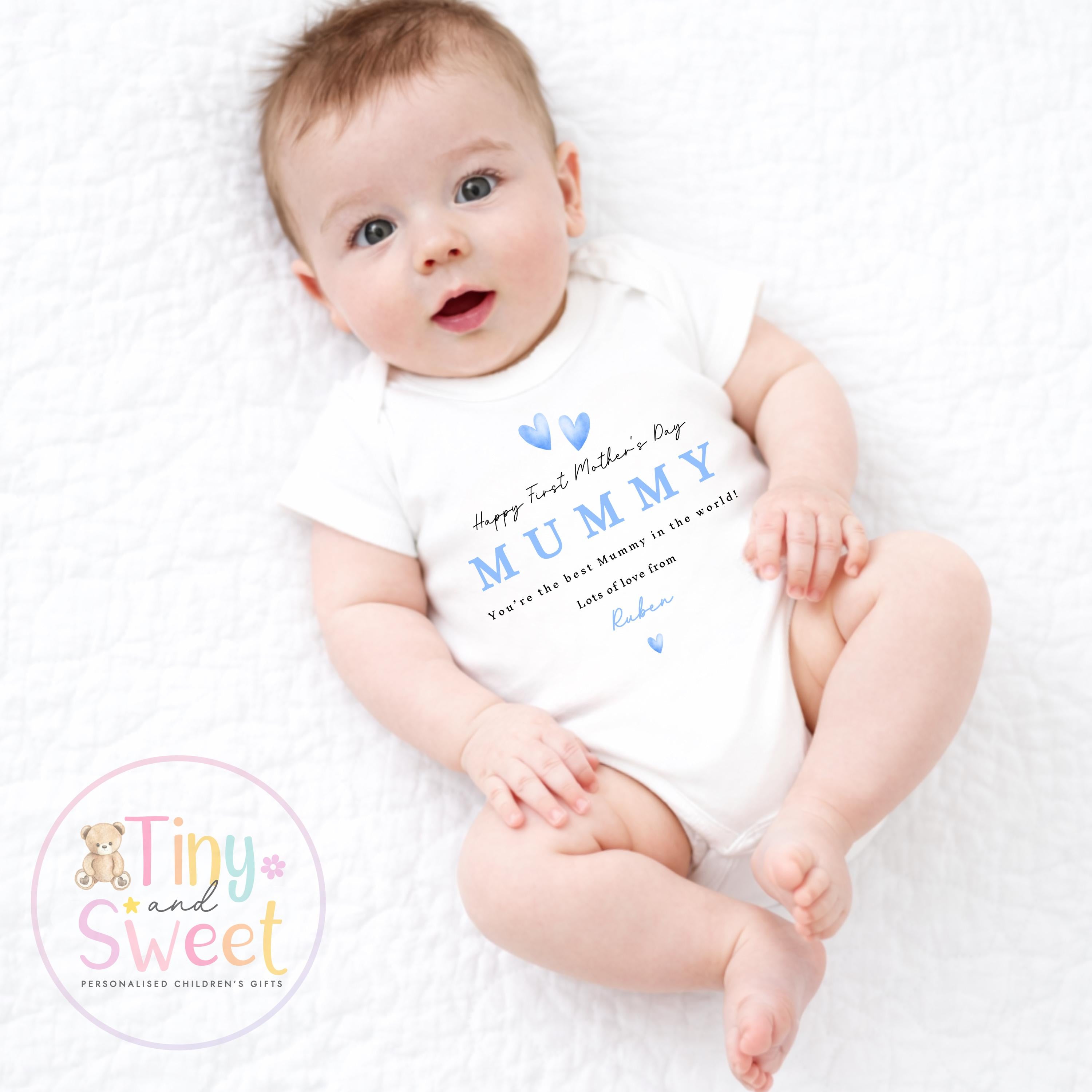 Mothers Day T Shirt, Mothers Day Babygrow, 1st Mothers Day as My Mummy, New Mum Gift, Mothers Day, Mum, Sleepsuit Babygrow Bodysuit