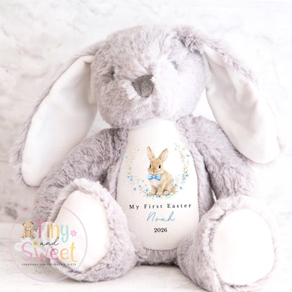 My First Easter Gift, 1st Easter Gift, Easter Bunny Toy, Personalised Easter Bunny, Soft Toy Keepsake, Name Bunny, Grandson Gift