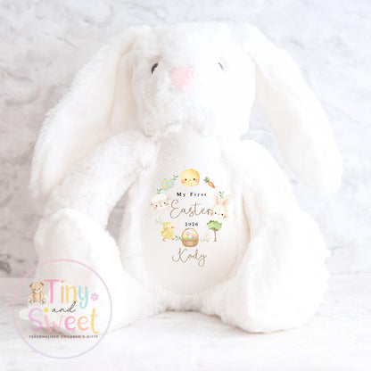Personalized Easter Bunny Toy, My First Easter Gift, Soft Keepsake