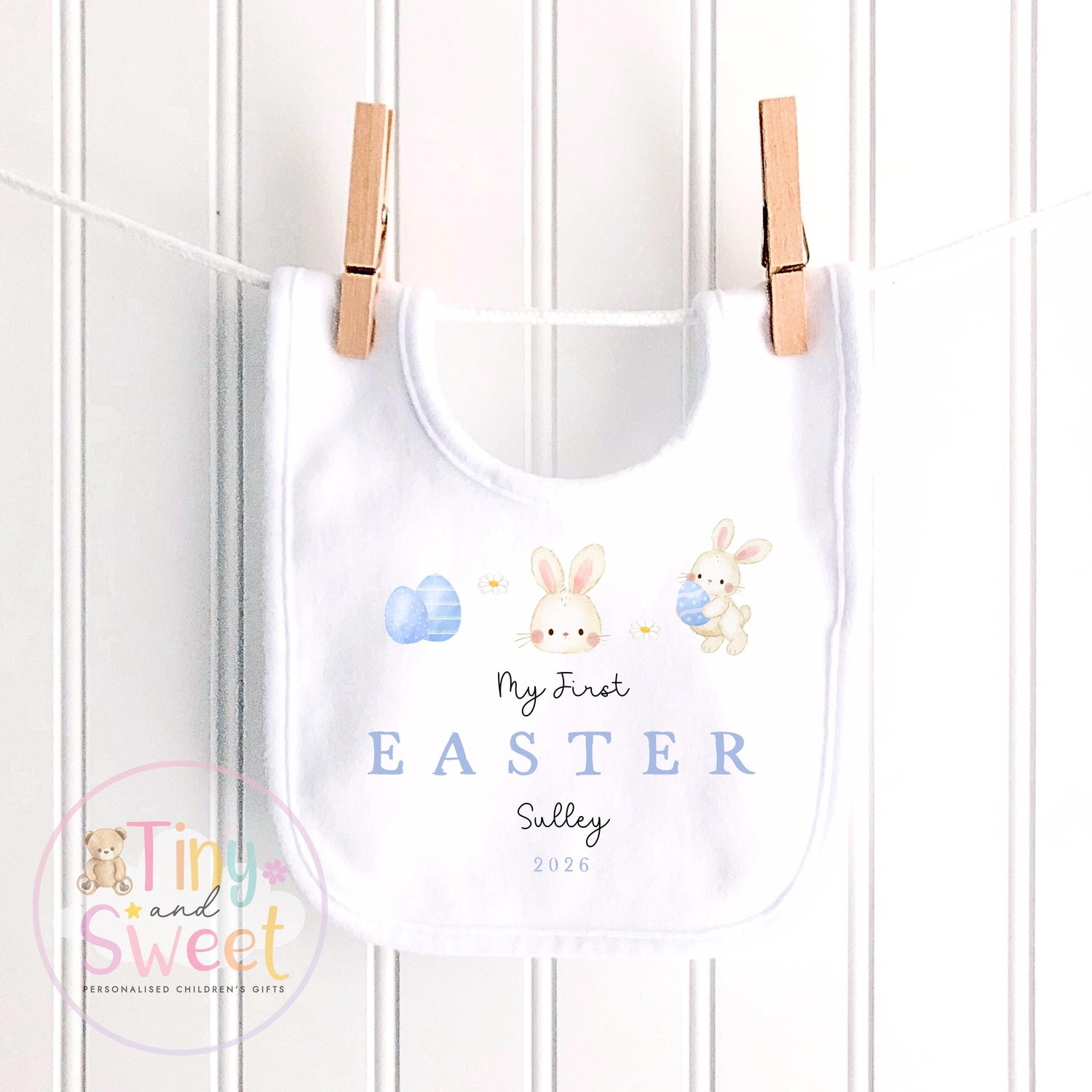 My First Easter Babygrow, Bunny Sleepsuit, New Baby Gift, 1st Easter Outfit