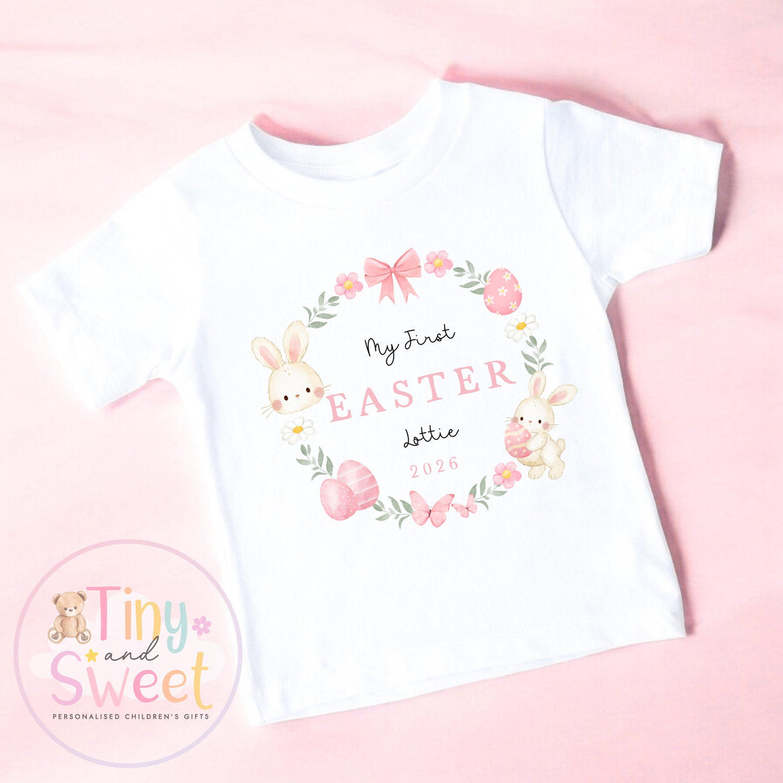 My First Easter T Shirt, Bunny Sleepsuit, New Baby Gift, 1st Easter Outfit
