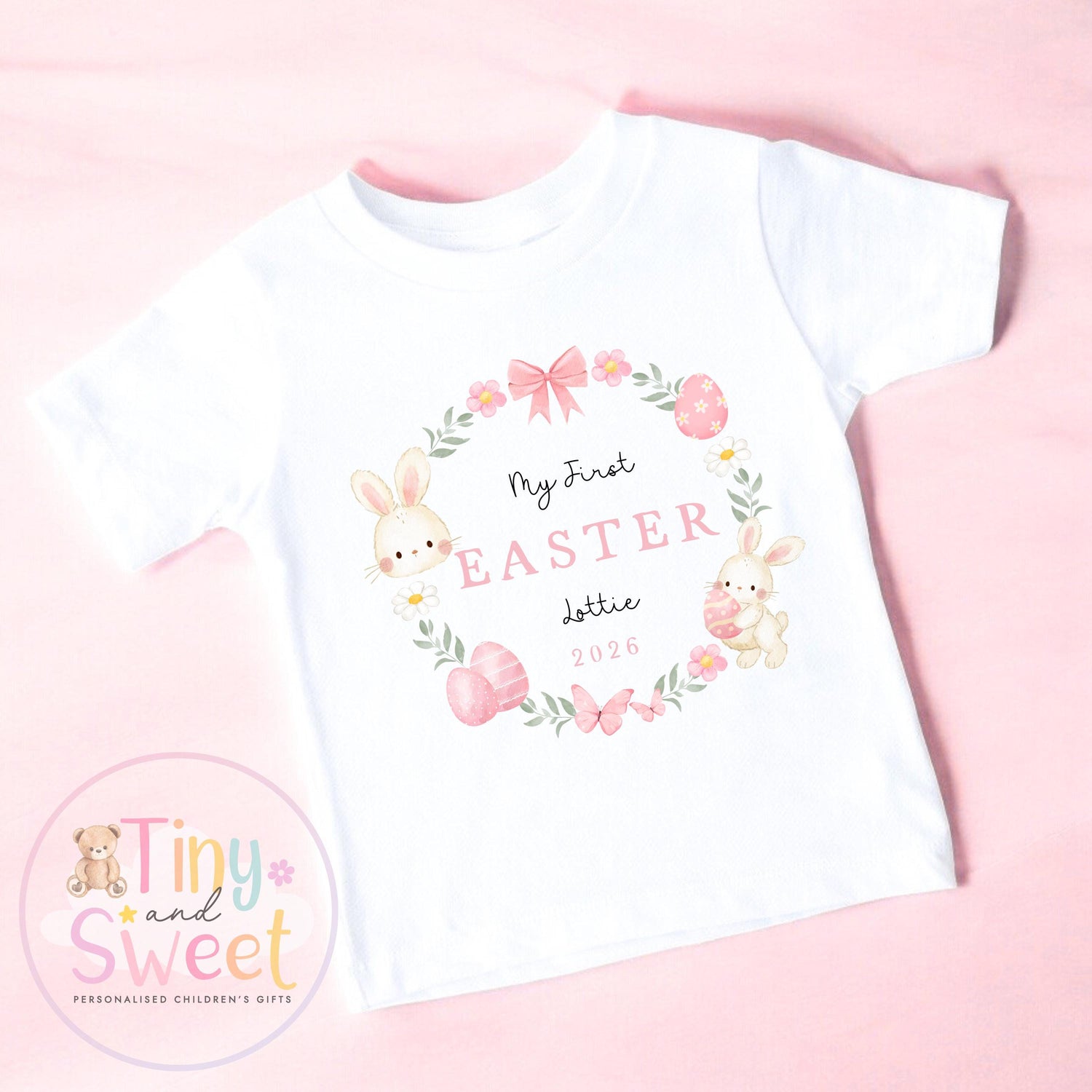 My First Easter T Shirt, Bunny Sleepsuit, New Baby Gift, 1st Easter Outfit