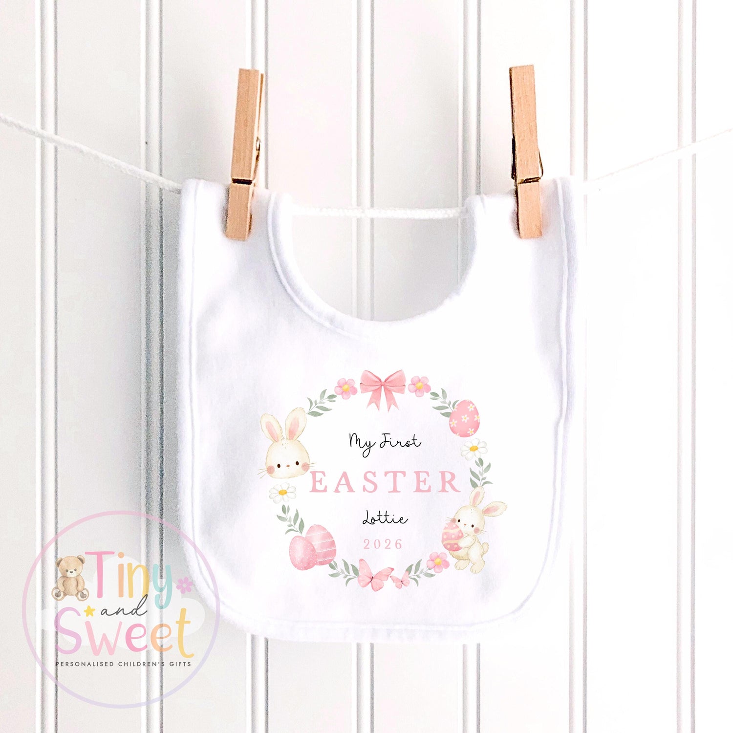 My First Easter T Shirt, Bunny Sleepsuit, New Baby Gift, 1st Easter Outfit