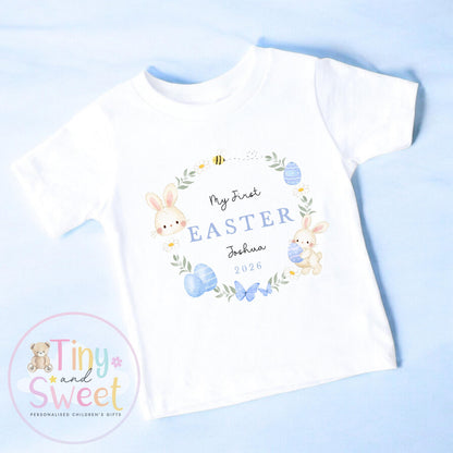 My First Easter T Shirt, Bunny Sleepsuit, New Baby Gift, 1st Easter Outfit