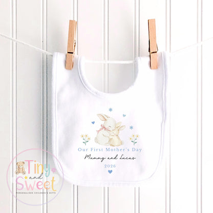 Mothers Day T Shirt, 1st Mothers Day as My Mummy Bunnies, New Mum Gift, Mothers Day, Sleepsuit Babygrow Bodysuit Mommy Babybgrow