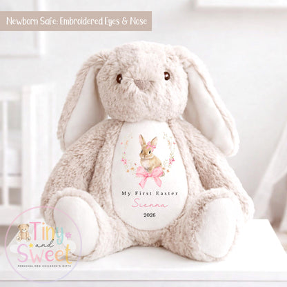 My First Easter Gift, 1st Easter Gift, Easter Bunny Toy, Personalised Easter Bunny, Soft Toy Keepsake, Name Bunny, Grandson Gift