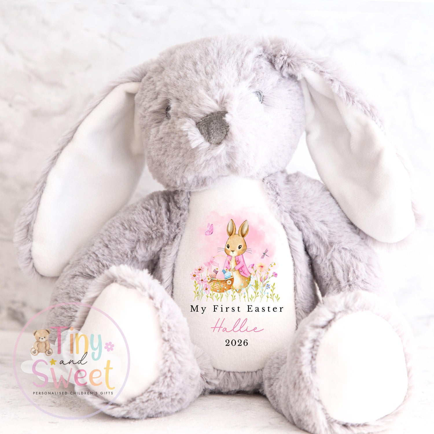 My First Easter Gift, Personalised 1st Easter Gift, First Easter Teddy, Easter Bunny Toy, Personalised Easter Bunny, Soft Toy Keepsake