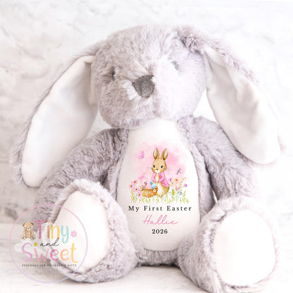 My First Easter Gift, Personalised 1st Easter Gift, First Easter Teddy, Easter Bunny Toy, Personalised Easter Bunny, Soft Toy Keepsake