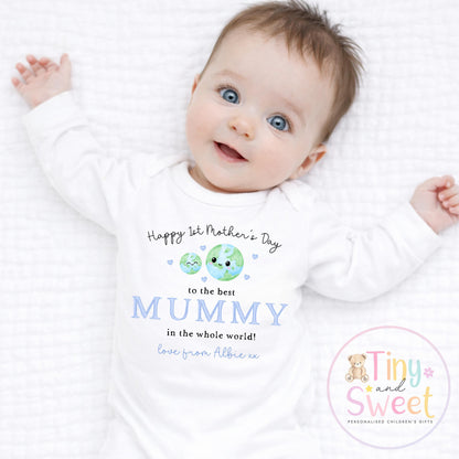 Mothers Day T Shirt, Mothers Day Babygrow, 1st Mothers Day as My Mummy, New Mum Gift, Mothers Day, Mum, Sleepsuit Babygrow Bodysuit