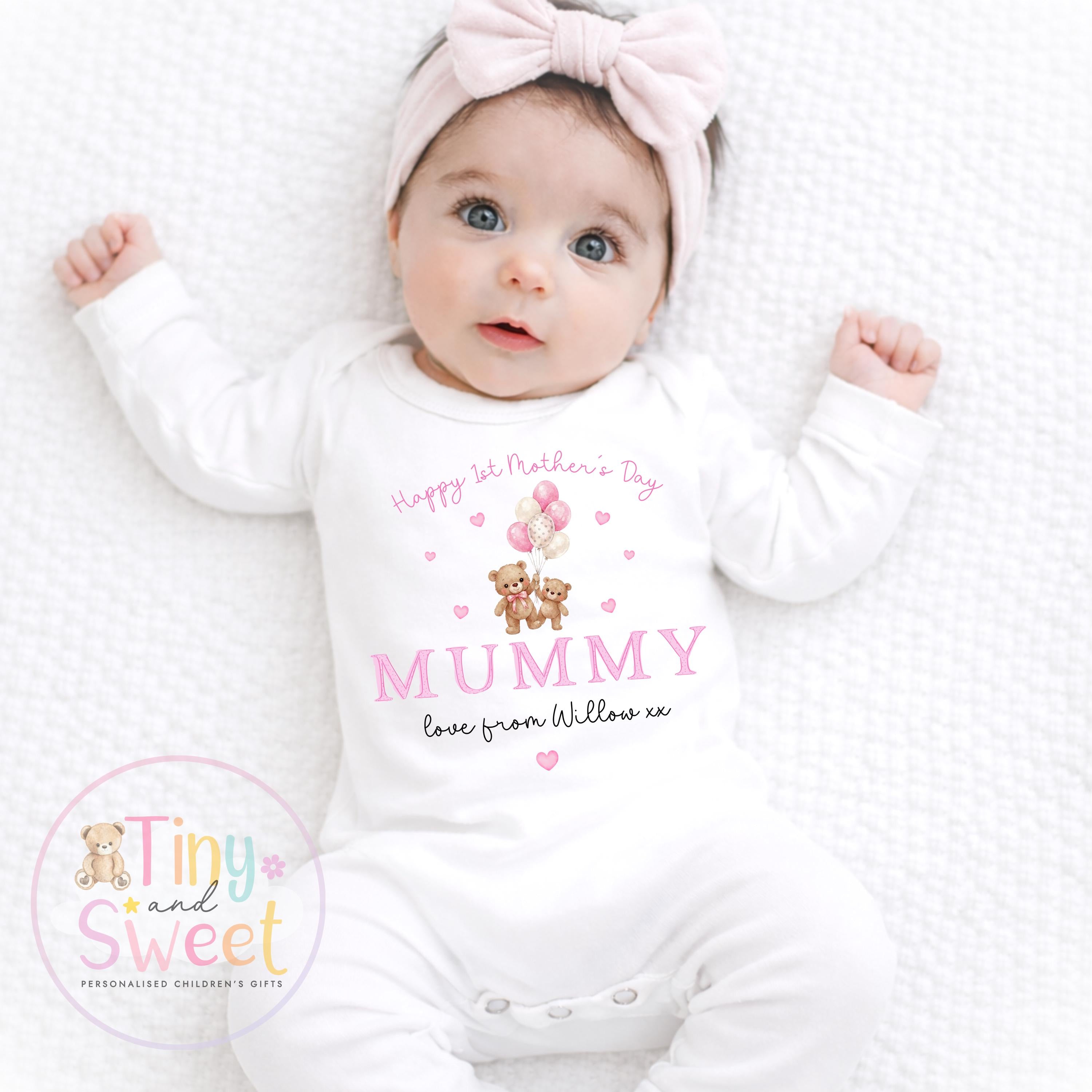 Mothers Day T Shirt, Mothers Day Babygrow, 1st Mothers Day as My Mummy, New Mum Gift, Mothers Day, Mum, Sleepsuit Babygrow Bodysuit