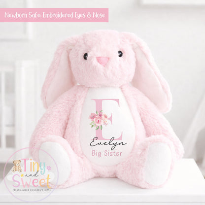 Personalised New Big Sister Bunny, Big Sister Announcement, Best Big Sister, Personalised Bunny Toy, Promoted to Big Sister, Custom Bunny