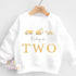 Personalised Construction Birthday Sweatshirt, Custom Digger Birthday Tee, 1st, 2nd, 3rd, 4th, Excavator