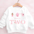 Personalised Pink Princess Birthday Sweatshirt, Custom Fairytale Birthday Tee, 1st, 2nd, 3rd, 4th