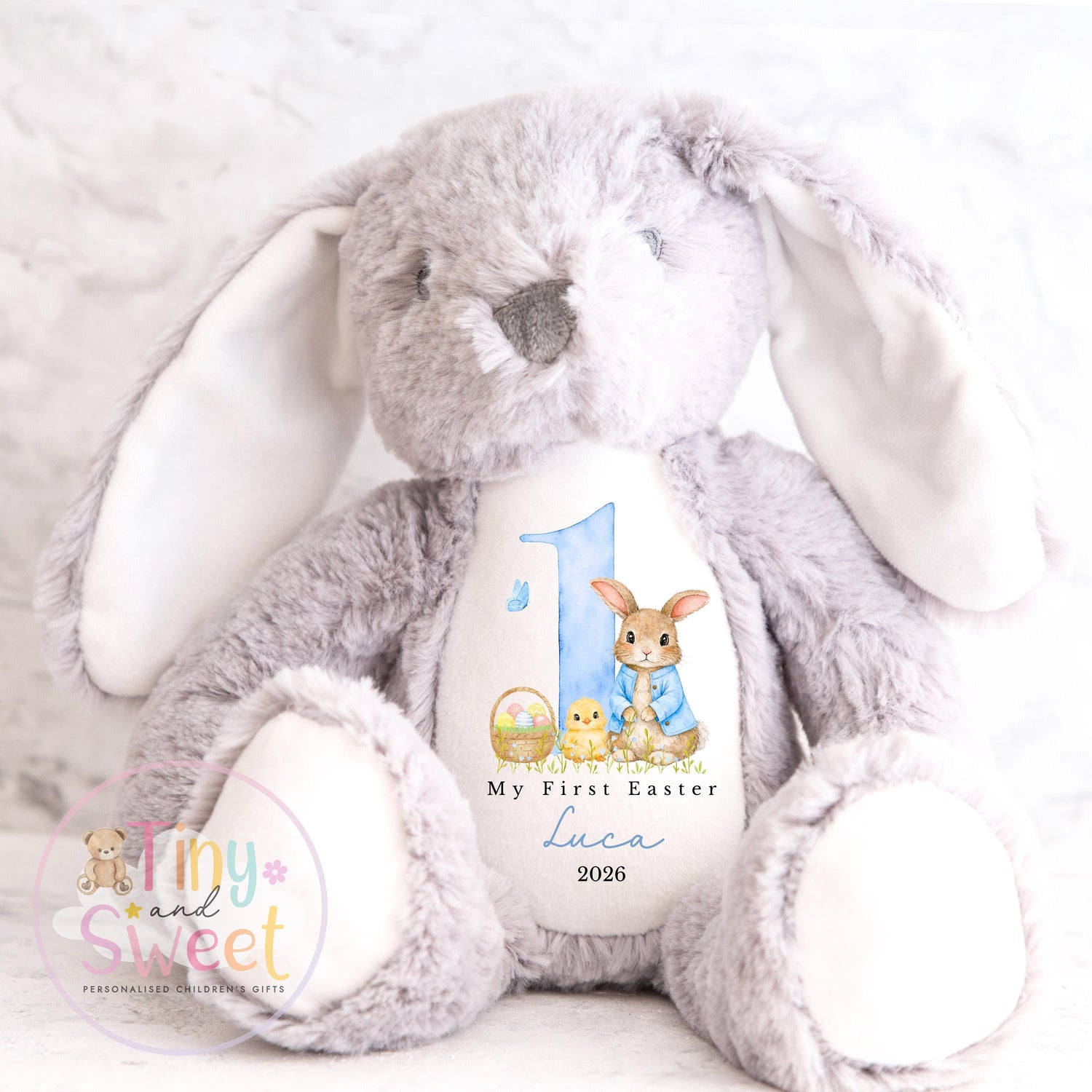 My First Easter Gift, Personalised 1st Easter Gift, First Easter Teddy, Easter Bunny Toy, Personalised Easter Bunny, Soft Toy Keepsake