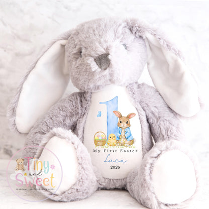 My First Easter Gift, Personalised 1st Easter Gift, First Easter Teddy, Easter Bunny Toy, Personalised Easter Bunny, Soft Toy Keepsake