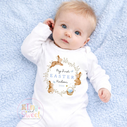 Easter Babygrow, Easter Sleepsuit, My 1st Easter, My First Easter, Babies first Easter sleepsuit, Easter baby outfit, New baby gift