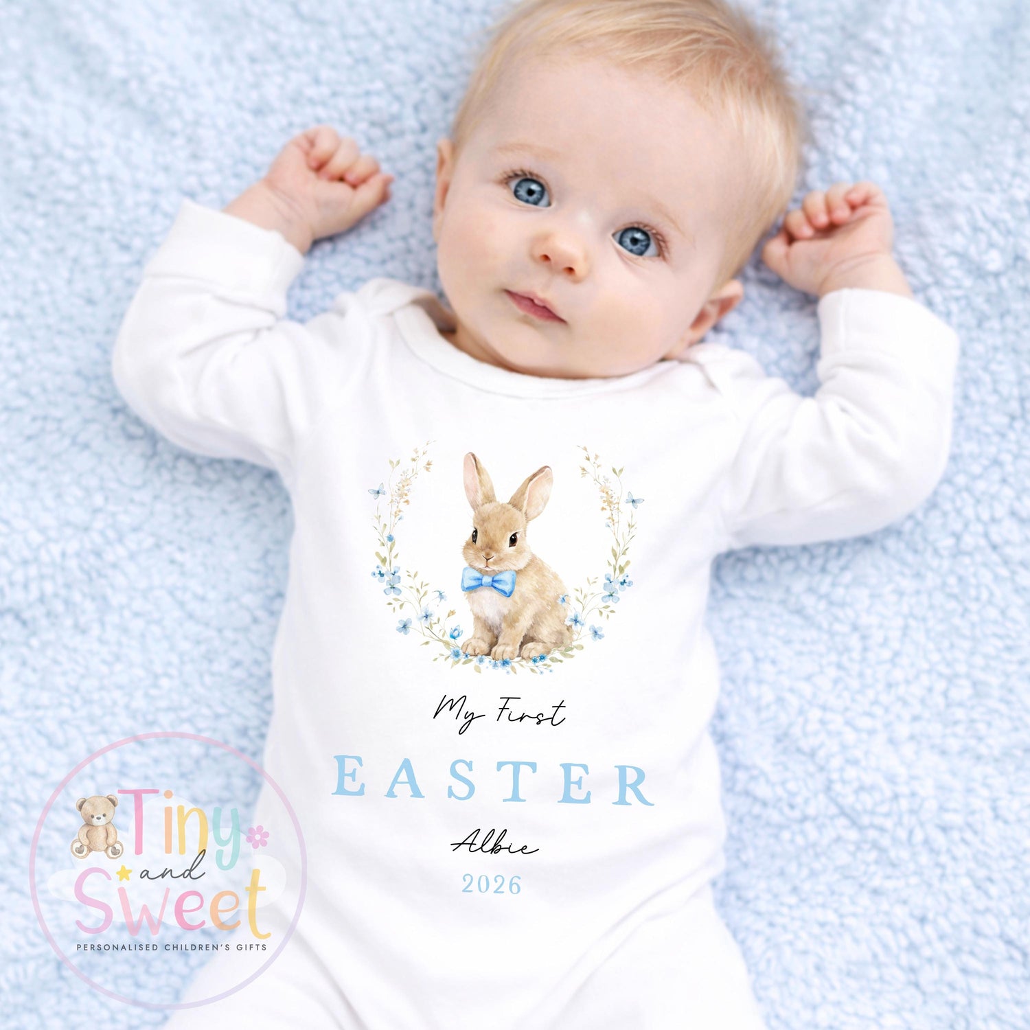 My First Easter Babygrow/Sleepsuit - 100% Cotton T Shirt/Vest