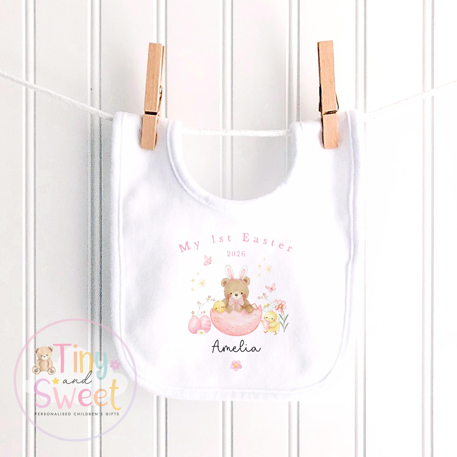 My First Easter Teddy Bear T Shirt/Sleepsuit - 100% Cotton T Shirt/Vest