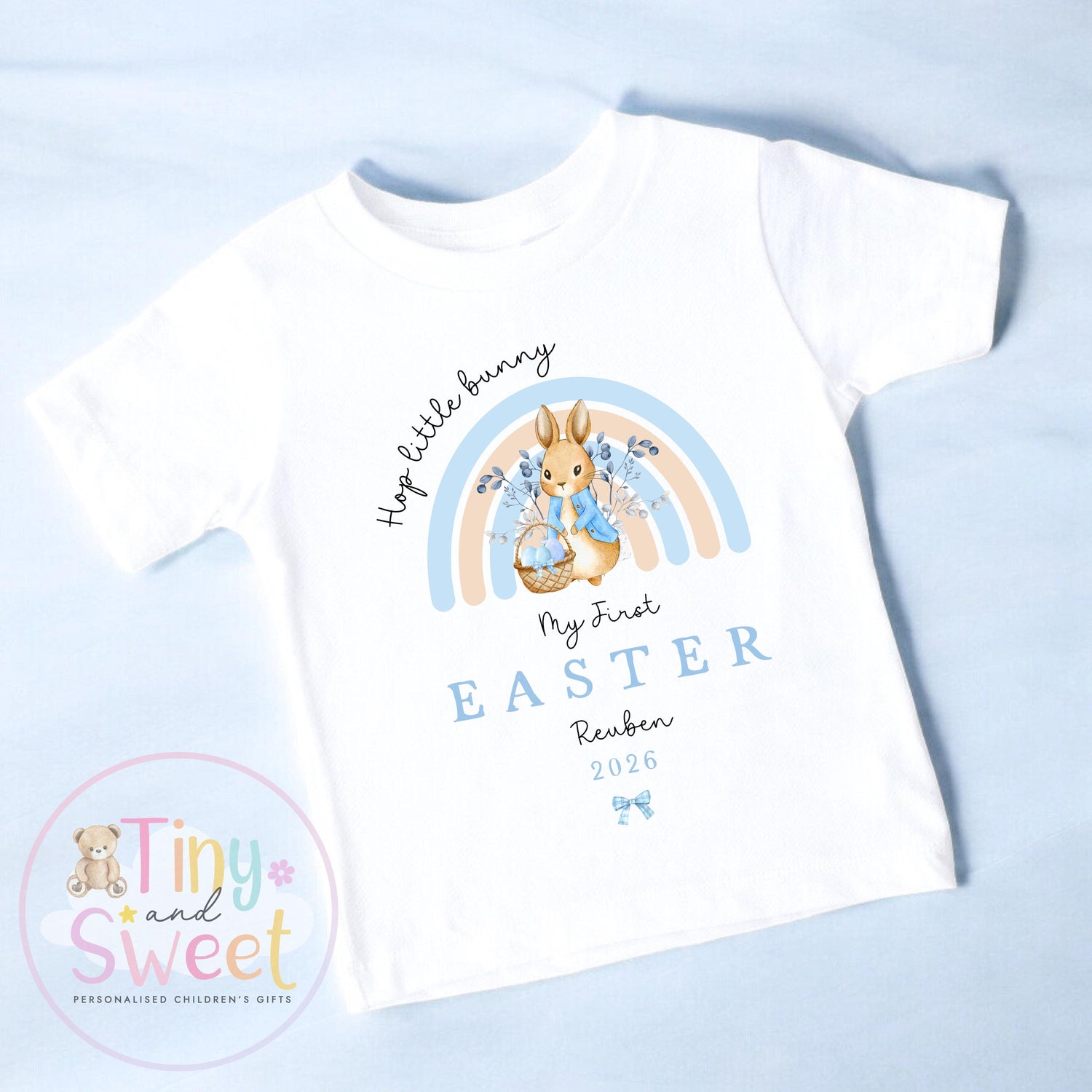 My First Easter Rainbow T Shirt/Sleepsuit - 100% Cotton T Shirt/Vest