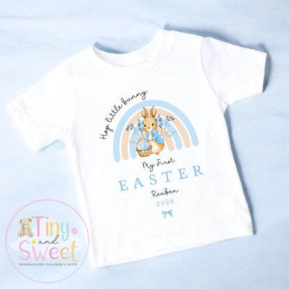 My First Easter Rainbow T Shirt/Sleepsuit - 100% Cotton T Shirt/Vest