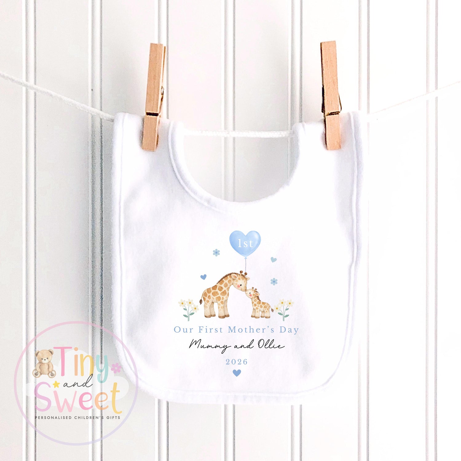 Mothers Day Sleepsuit, 1st Mothers Day as My Mummy Giraffes, New Mum Gift, Mothers Day, Sleepsuit Babygrow Bodysuit Mommy Babybgrow
