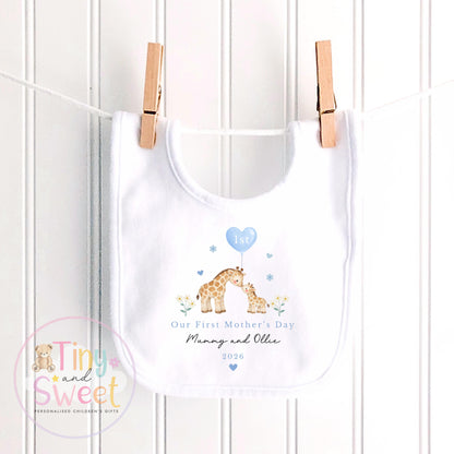 Mothers Day Sleepsuit, 1st Mothers Day as My Mummy Giraffes, New Mum Gift, Mothers Day, Sleepsuit Babygrow Bodysuit Mommy Babybgrow