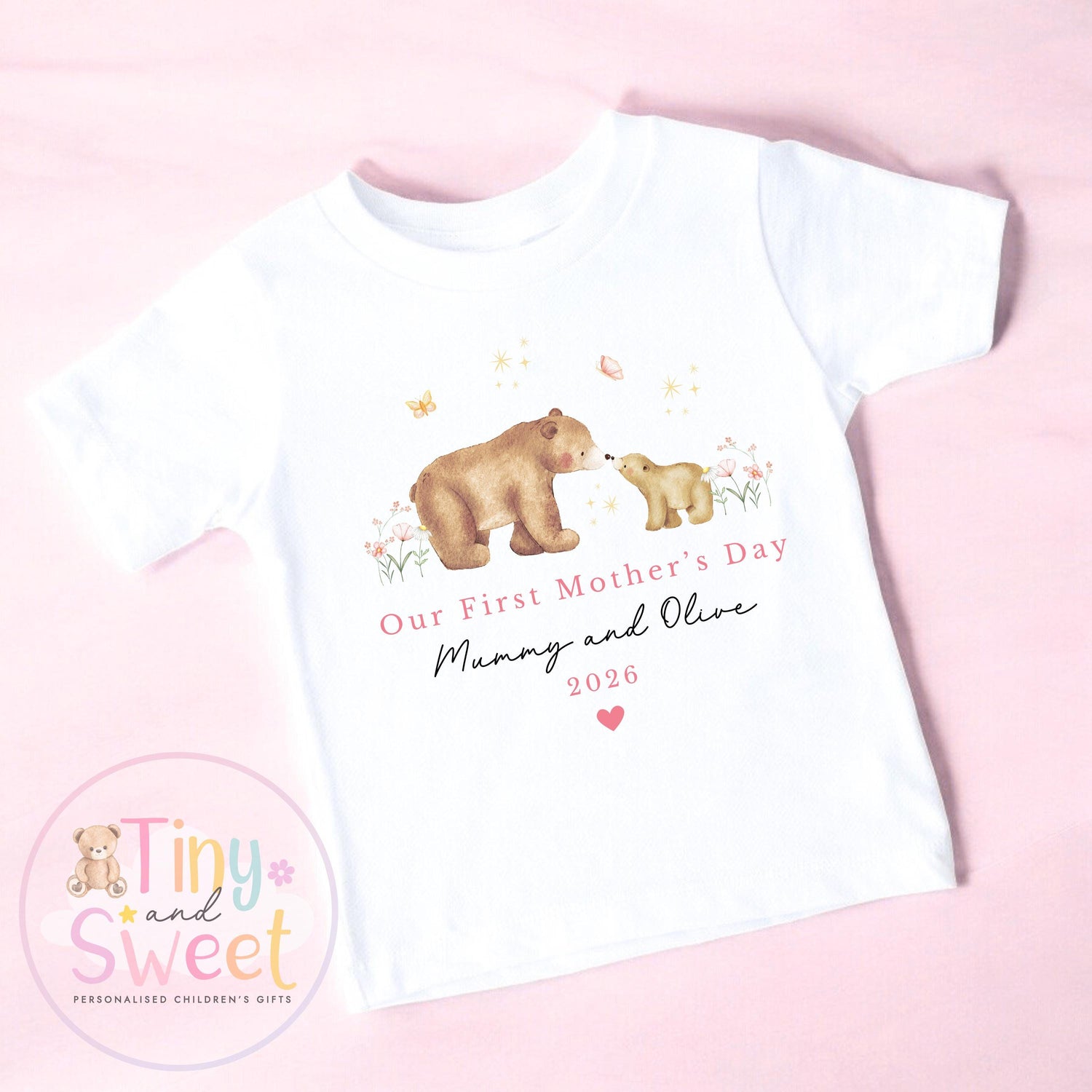 Mothers Day Sleepsuit, 1st Mothers Day as My Mummy Giraffes, New Mum Gift, Mothers Day, Sleepsuit Babygrow Bodysuit Mommy Babybgrow