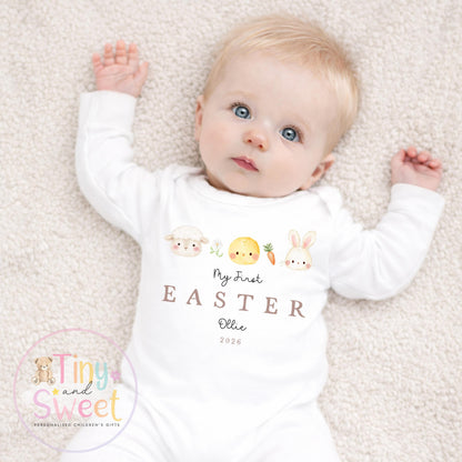 My First Easter Baby Sleepsuit, Cotton Outfit