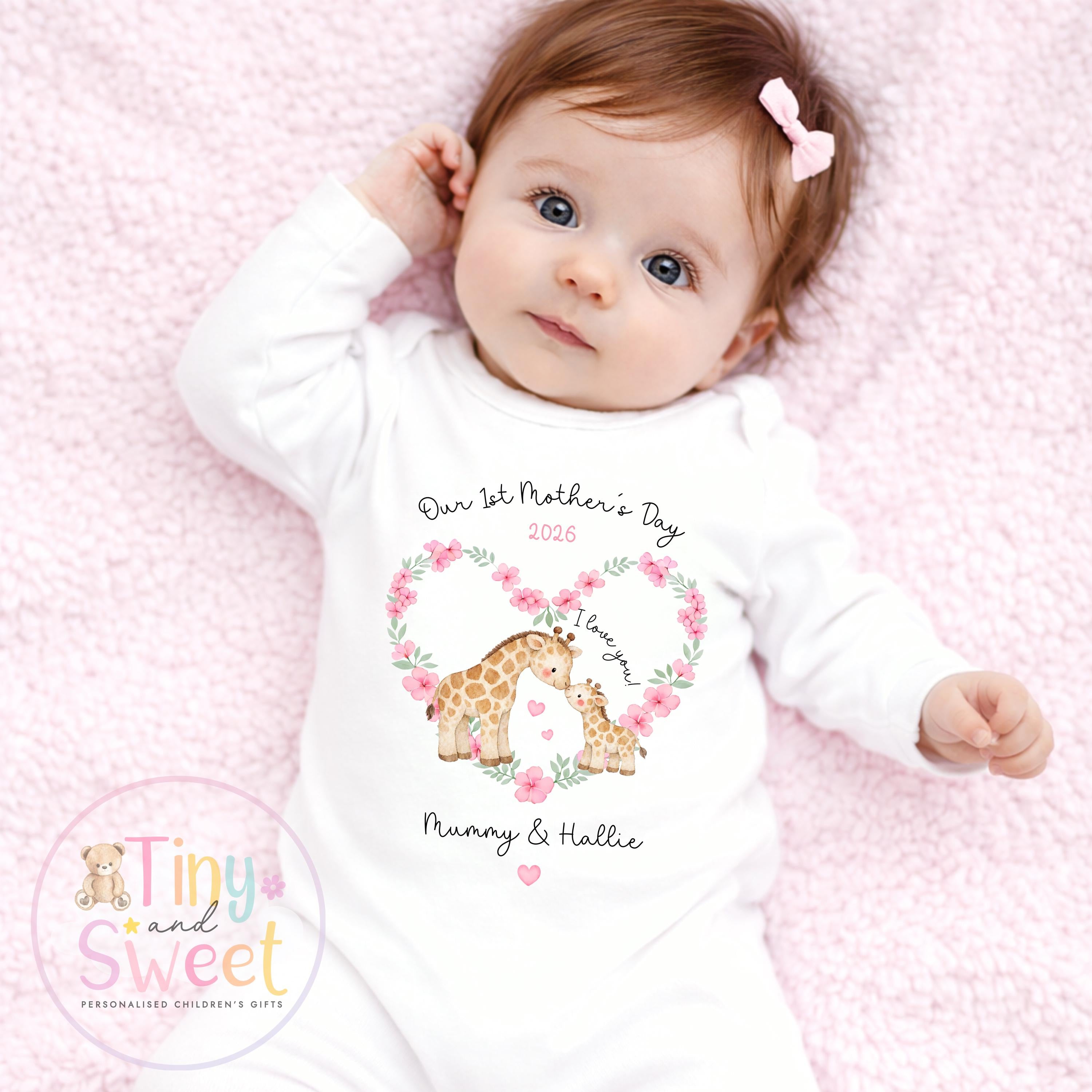 Mothers Day T shirt, 1st Mothers Day as My Mummy, New Mum Gift, Mothers Day, Mum, Sleepsuit Babygrow Bodysuit Mommy Babybgrow