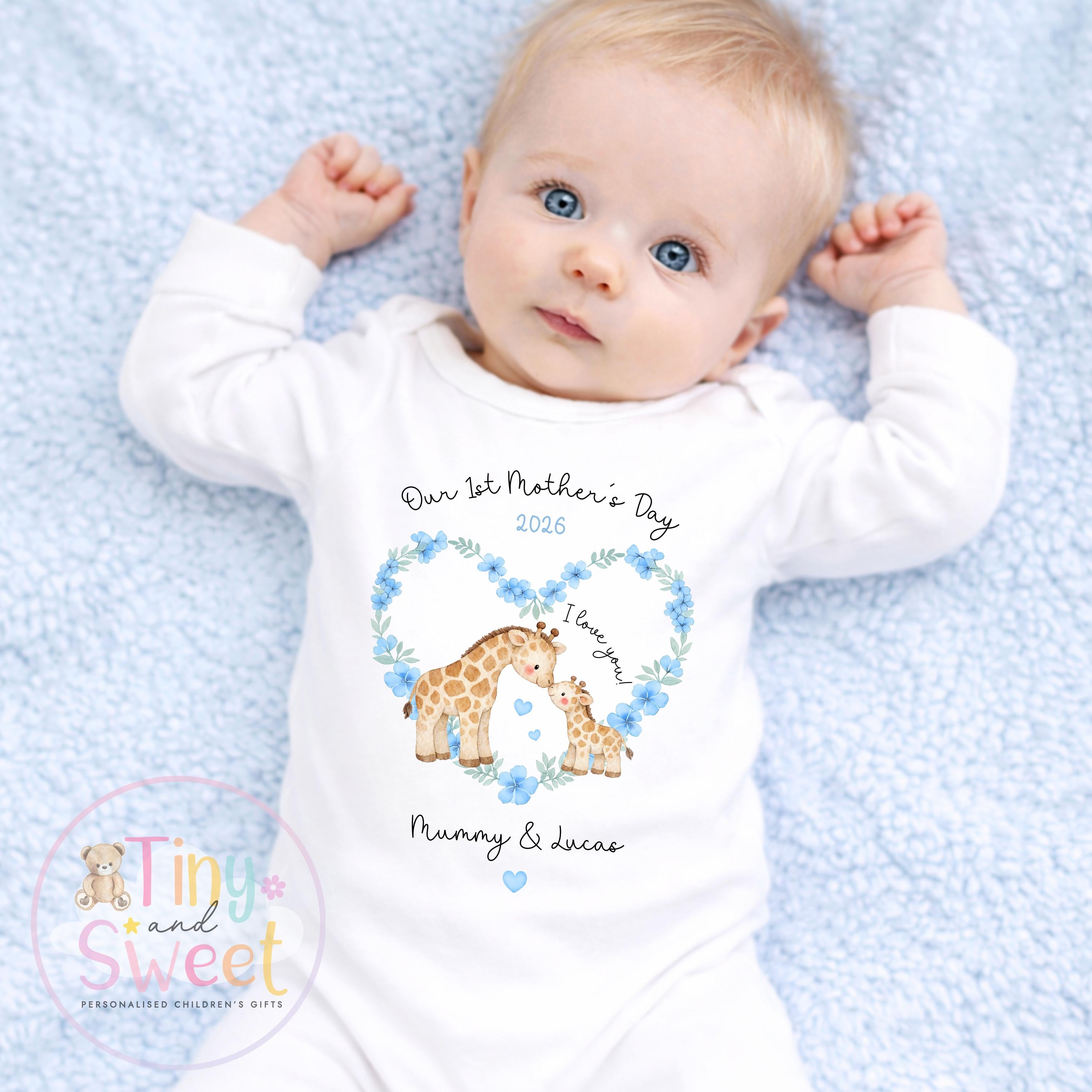 Mothers Day T shirt, 1st Mothers Day as My Mummy, New Mum Gift, Mothers Day, Mum, Sleepsuit Babygrow Bodysuit Mommy Babybgrow