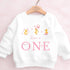 Personalised Pink Duck Birthday Sweatshirt, Custom Ducks Birthday Tee, 1st, 2nd, 3rd, 4th