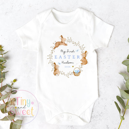 Easter T Shirt, Easter Sleepsuit, My 1st Easter, My First Easter, Babies first Easter sleepsuit, Easter baby outfit, New baby gift