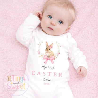 My First Easter Babygrow/Sleepsuit - 100% Cotton T Shirt/Vest